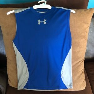 Boys Under Armour sleeveless shirt. Youth medium